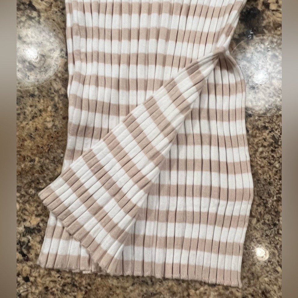 NWT Striped Knit Sleeveless Bodycon Dress - Picture 13 of 15